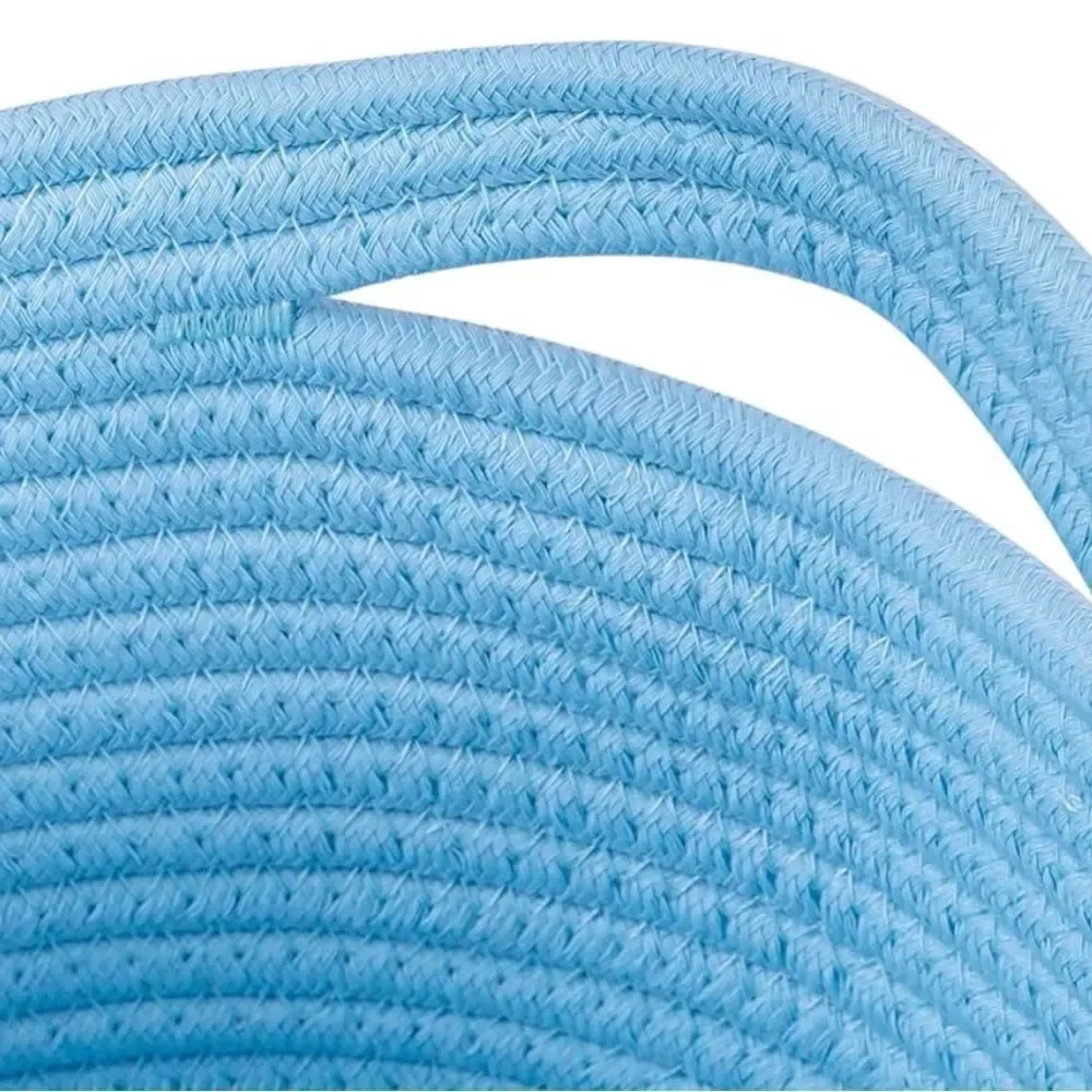 CubeLands bright blue rope baskets (3-piece). NEW